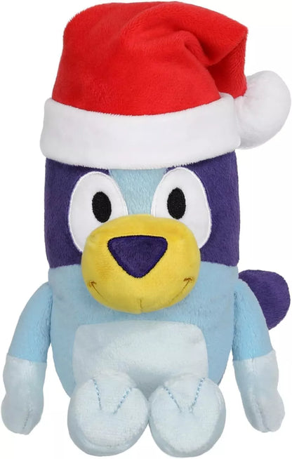 Bluey OR Bingo Christmas Festive Bluey Santa Hat 8 inch Plush