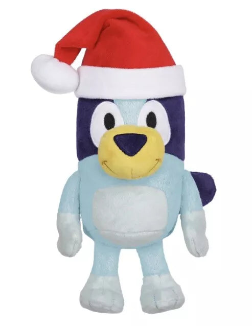 Bluey OR Bingo Christmas Festive Bluey Santa Hat 8 inch Plush