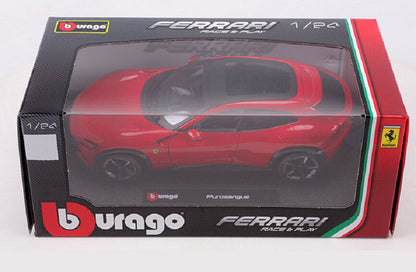 Bburago 1:24 2022 Ferrari Purosangue 4-Door V12 Diecast Model Car