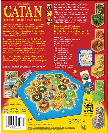 Catan Trade Build Settle Board Game