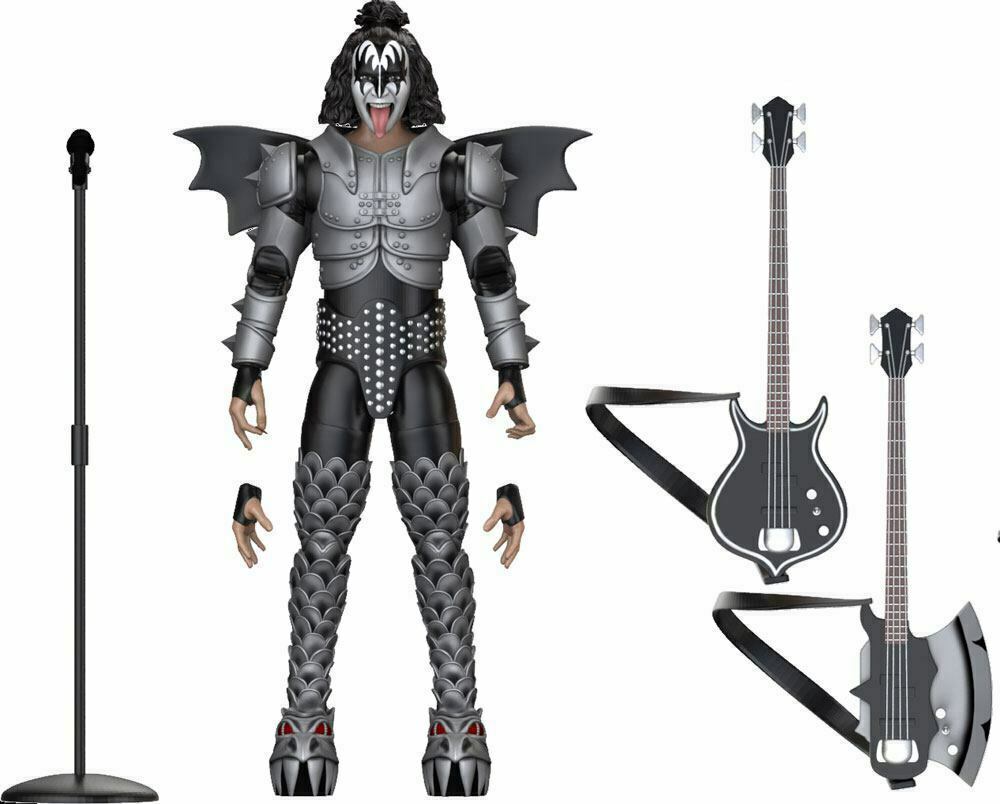 The Demon Gene Simmons Kiss Destroyer Tour BST AXN 5" Action Figure NEW