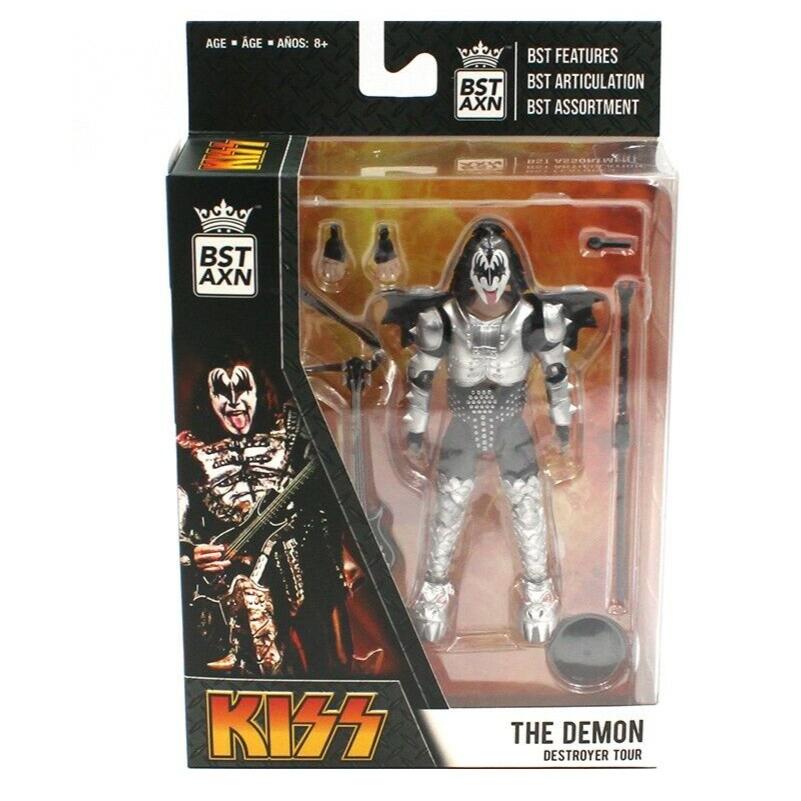 The Demon Gene Simmons Kiss Destroyer Tour BST AXN 5" Action Figure NEW