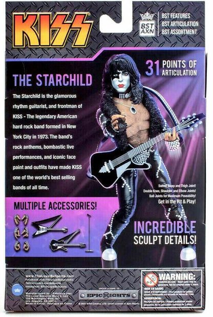 The Starchild Paul Stanley Destroyer Tour BST AXN 5" Action Figure NEW