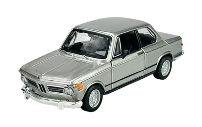 Bburago 1972 BMW 2002tii Silver 1:32 Diecast Model Car