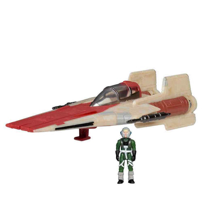 Star Wars Micro Galaxy Squadron A-Wing Series 4 Vehicle and Figures