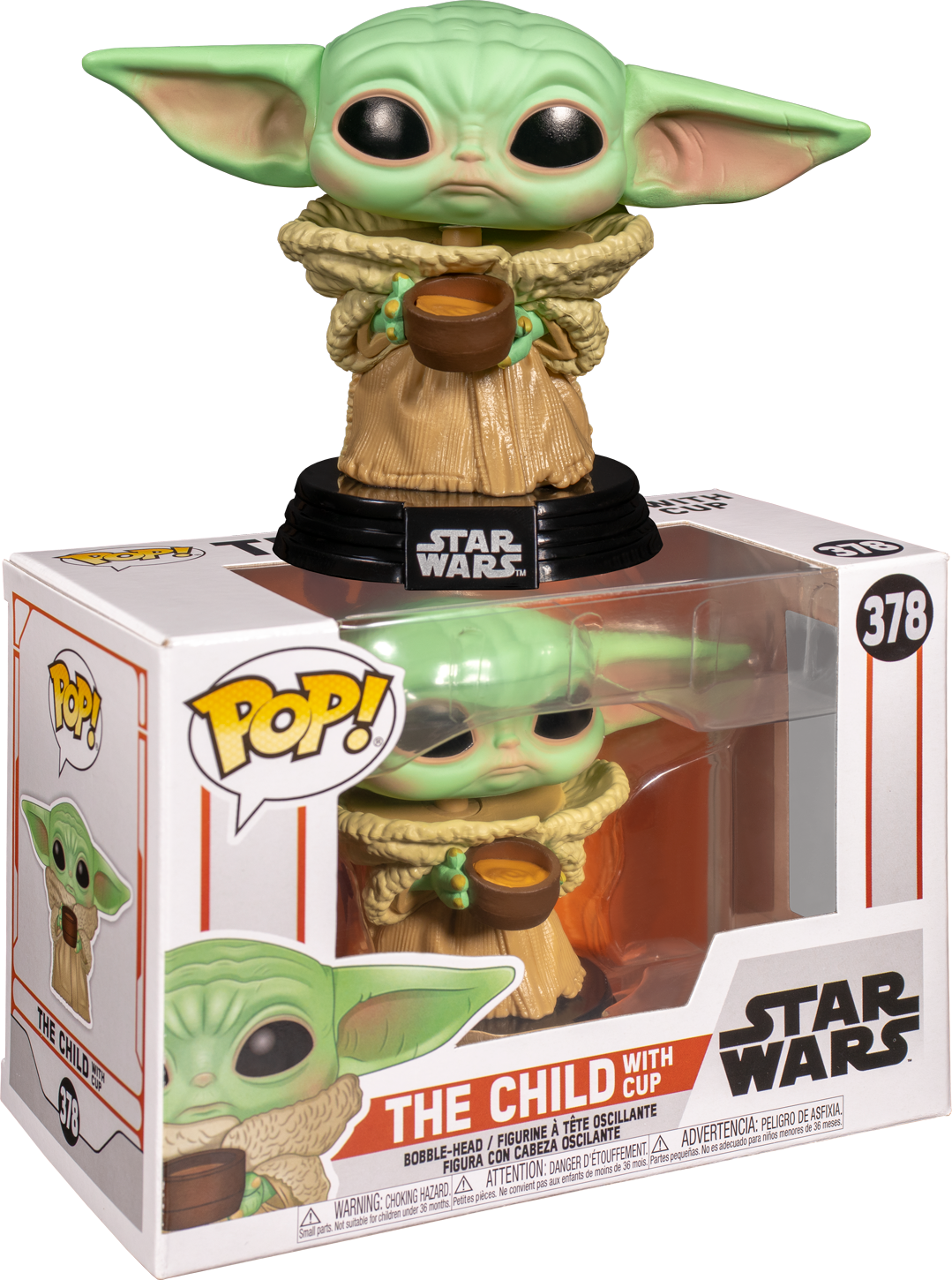 Star Wars The Mandalorian The Child with Cup Pop! Vinyl Figure #378