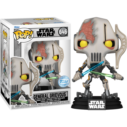 Star Wars Battlefront II - Grievous Battle Damaged US Exclusive Pop! Figure