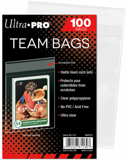 Ultra Pro Team Bags Resealable Card Sleeves