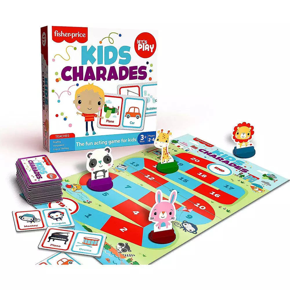 Fisher Price Kids Charades Educational Board Game