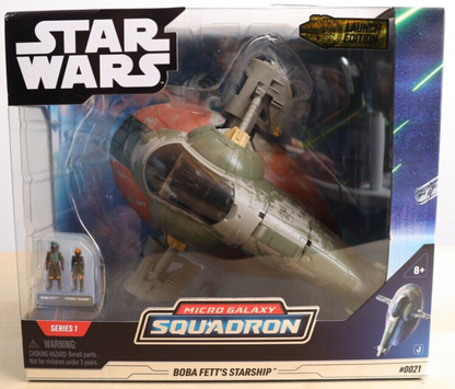 Star Wars Micro Galaxy Squadron 8" Vehicle & Figure Boba Fett's Starship #0021