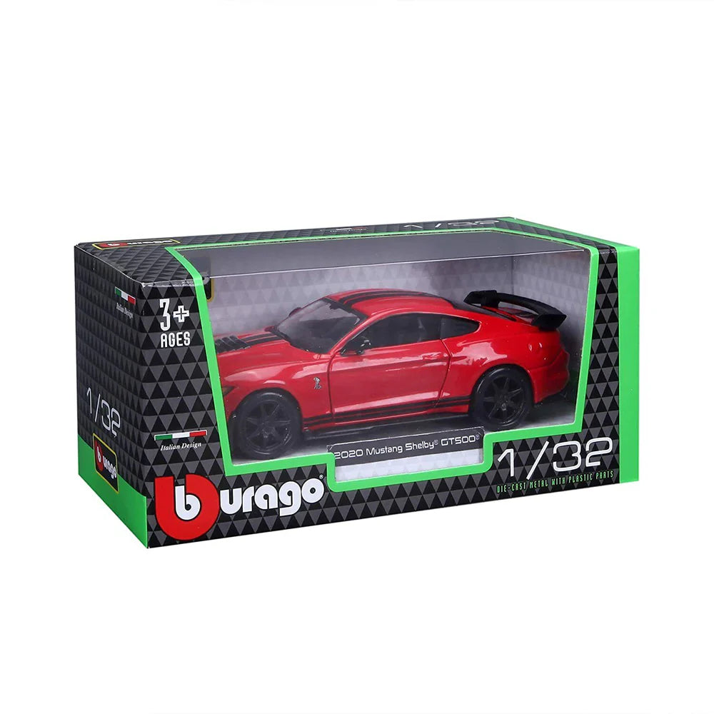 Bburago 2020 Mustang Shelby GT500 Red 1:32 Diecast Model Car