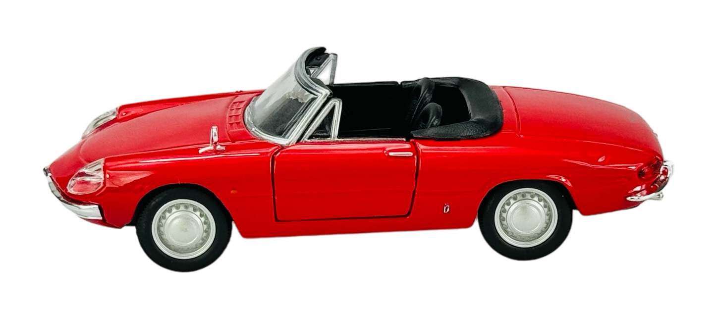 Bburago  1966 Alfa Romeo Spider Red 1:32 Diecast Model Car