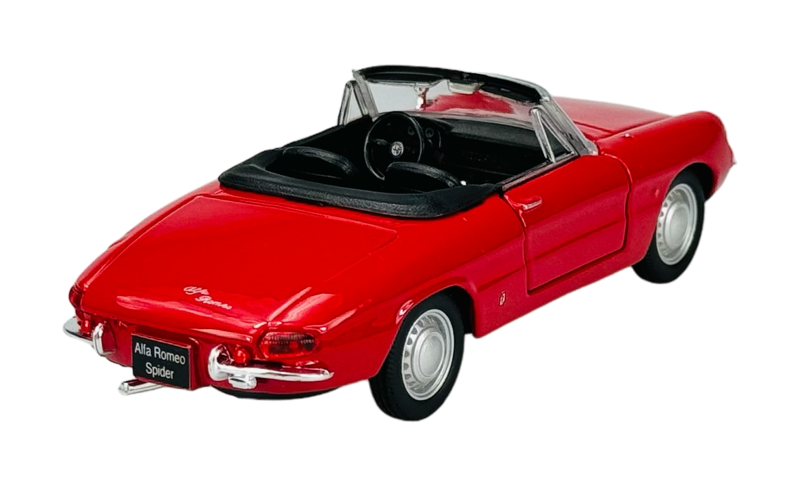 Bburago  1966 Alfa Romeo Spider Red 1:32 Diecast Model Car