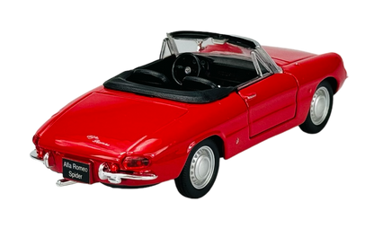 Bburago  1966 Alfa Romeo Spider Red 1:32 Diecast Model Car