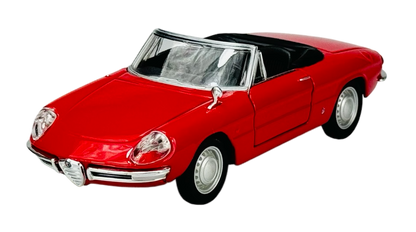 Bburago  1966 Alfa Romeo Spider Red 1:32 Diecast Model Car