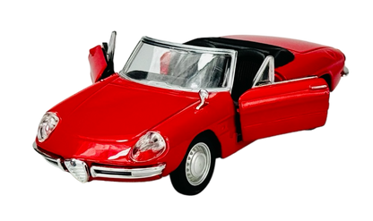 Bburago  1966 Alfa Romeo Spider Red 1:32 Diecast Model Car