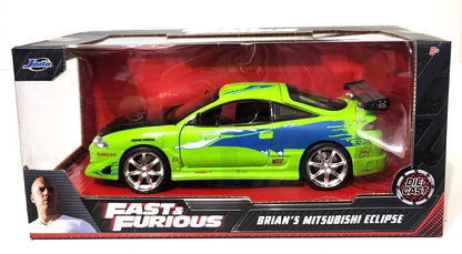 Fast and Furious Mitsubishi Eclipse 1:24 Scale Hollywood Ride Diecast Model Car