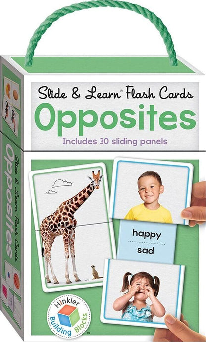 Hinkler Slide & Learn Educational Flashcards Opposites Learning