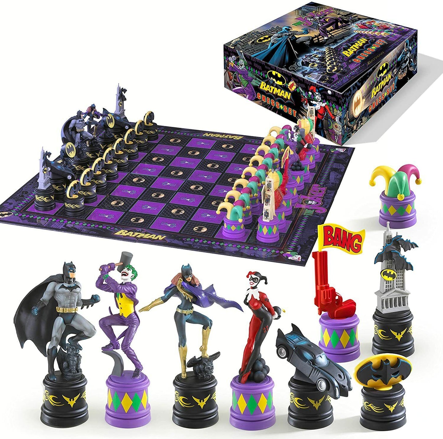 BATMAN Chess Set The Dark Knight vs The Joker By Noble Collection