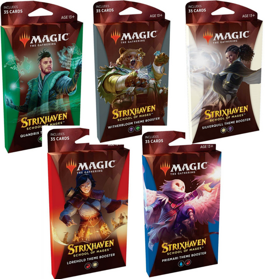 Magic the Gathering Strixhaven School of Mages Theme Booster Set of 5