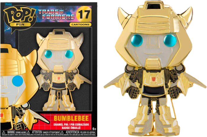 Transformers TV Bumblebee 4" Pop! Enamel Pin Figure Funko