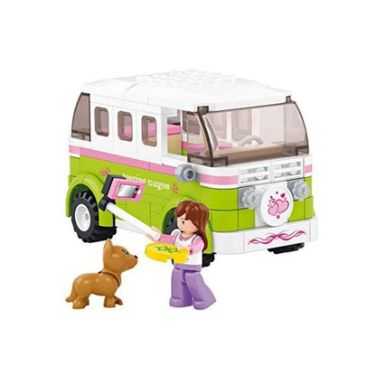 Sluban Compatible Building Blocks Bricks Set - TOURING WAGON