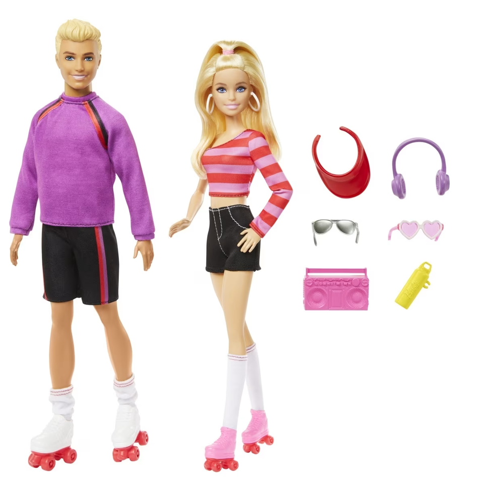 Barbie Fashionistas 65th Anniversary: Barbie & Ken Roller-Skating Fashion Dolls