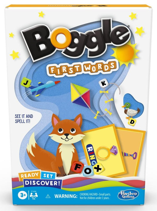 Hasbro Boggle First Words Ready Set Discover Card Game