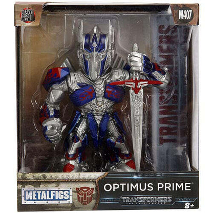 Transformers 5 The Last Knight Optimus Prime 4" Metals Die-Cast Figure Jada Toys