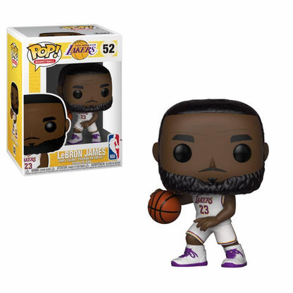 NBA Lakers Lebron James White Uniform Pop! Vinyl Figure