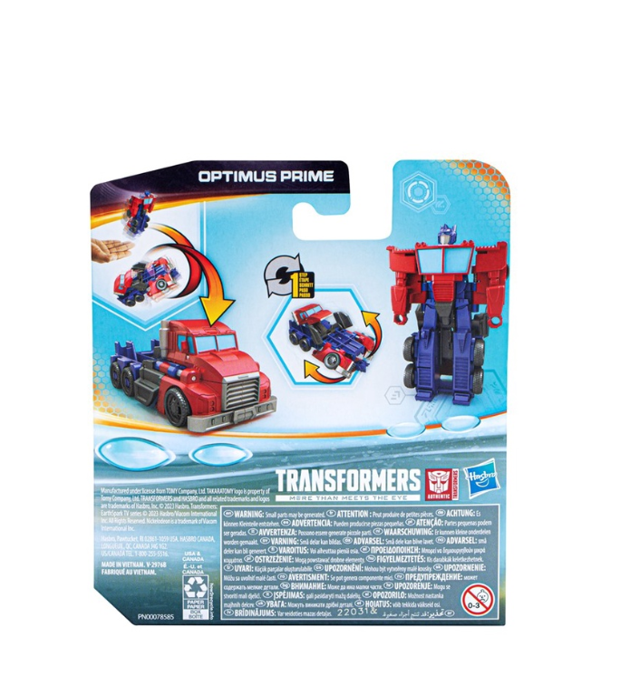 Transformers EarthSpark Flip Changer Optimus Prime Transforming Action Figure