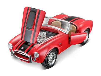 1965 Shelby Cobra 427 RED 1:24 Diecast Model Car By Maisto