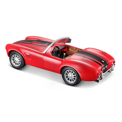 1965 Shelby Cobra 427 RED 1:24 Diecast Model Car By Maisto