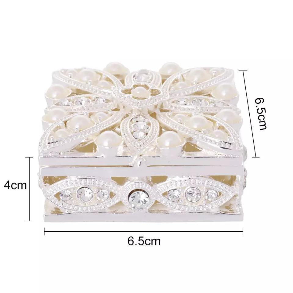 Pearl Diamond Trinket Box