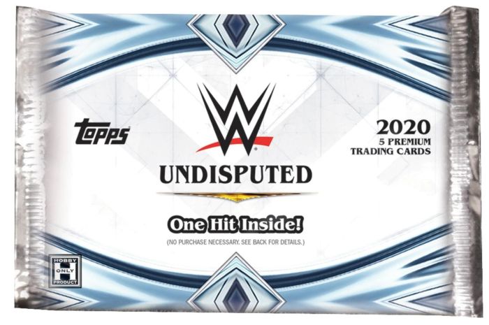 WWE - 2020 Undisputed Topps Trading Cards Hobby Booster Pack (5 Cards)