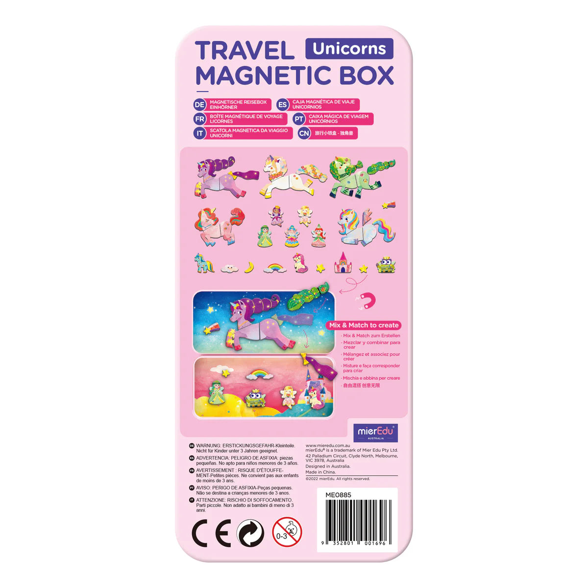 MierEdu Travel Magnetic Box Puzzle - Unicorns